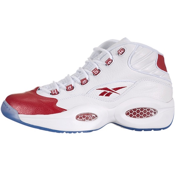 reebok question mid pearlized red